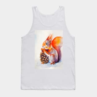 Watercolor squirrel Tank Top